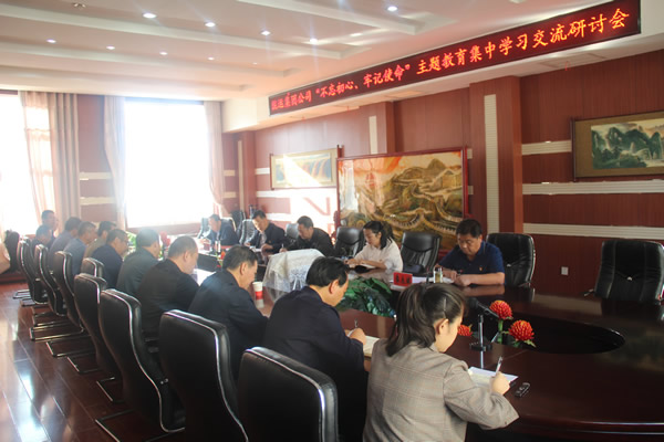 隴運集團(tuán)公司召開“不忘初心、牢記使命”主題教育集中學(xué)習(xí)交流研討會