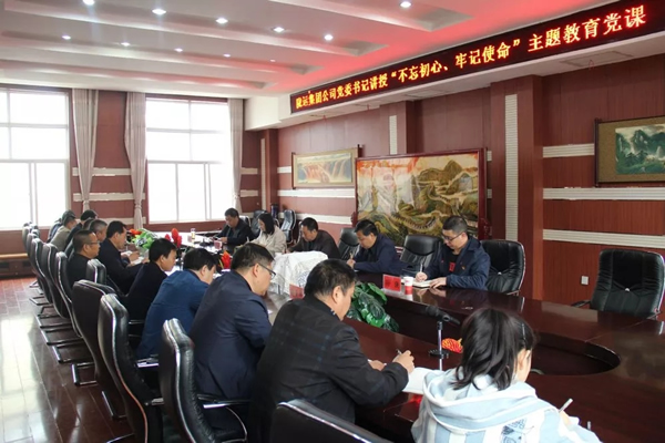 隴運(yùn)集團(tuán)公司召開“不忘初心、牢記使命”主題教育專題黨課